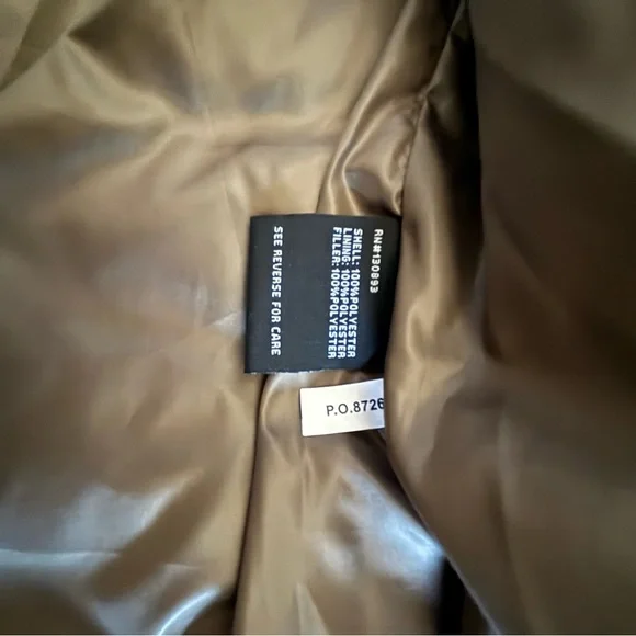 New Balance Olive Puffer Vest - Picture 5 of 6